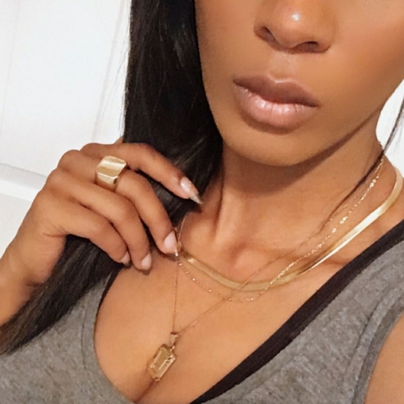 18k gold Snake chain choker necklace - Picture 5 of 5